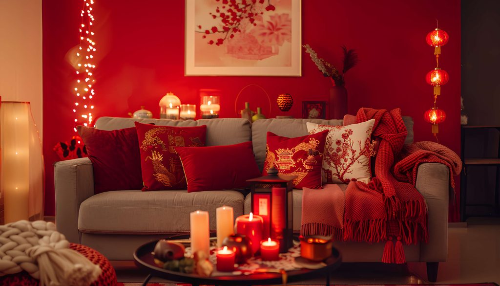 Festive Reds and Greens-home décor ideas